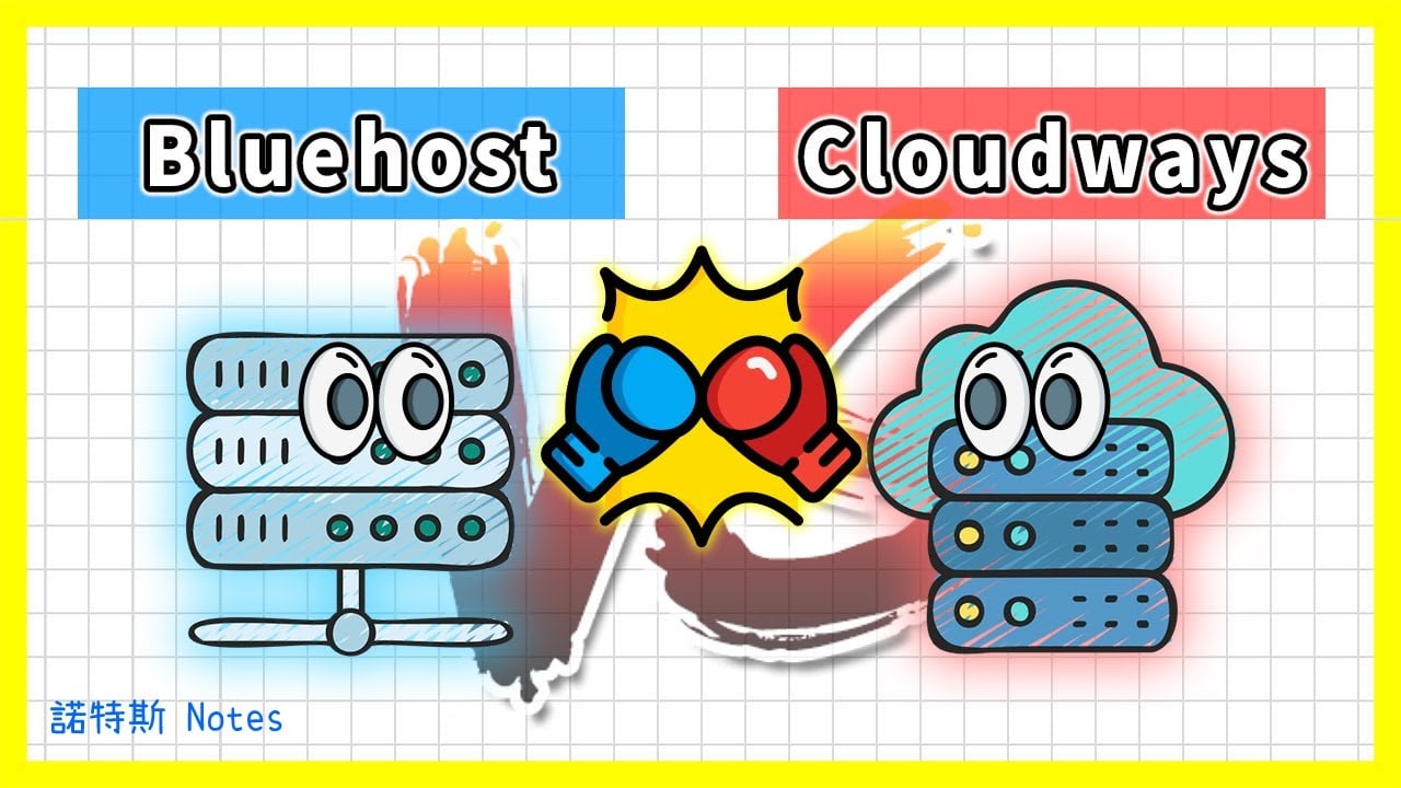 Bluehost vs Cloudways 👑｜用哪個主機架設WordPress網站比較好?  ｜Bluehost評價｜ Cloudways評價｜優缺點比較｜共享主機(虛擬主機) vs 管理型雲端主機