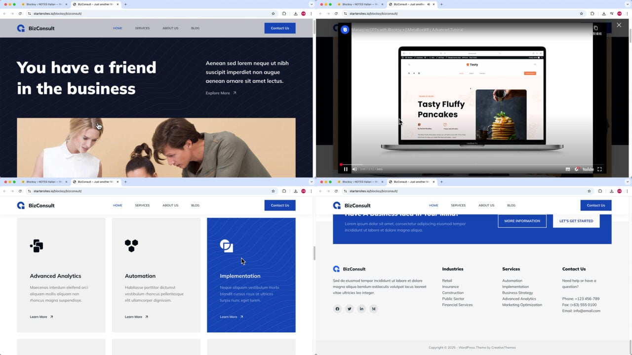 BizConsult 模板展示