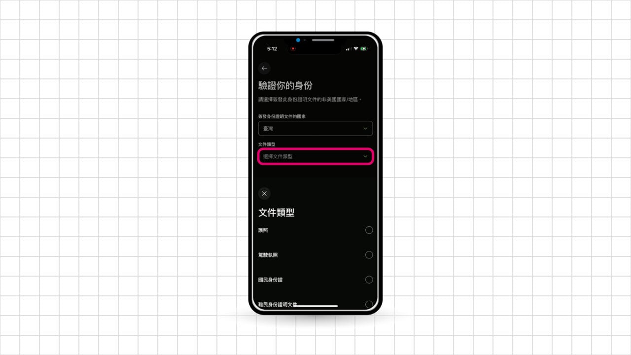 Wise 驗證身份文件類型