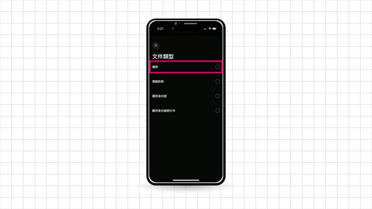 Wise 驗證身份文件類型 護照