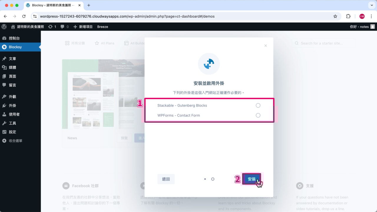 套用入門網站 外掛 不安裝