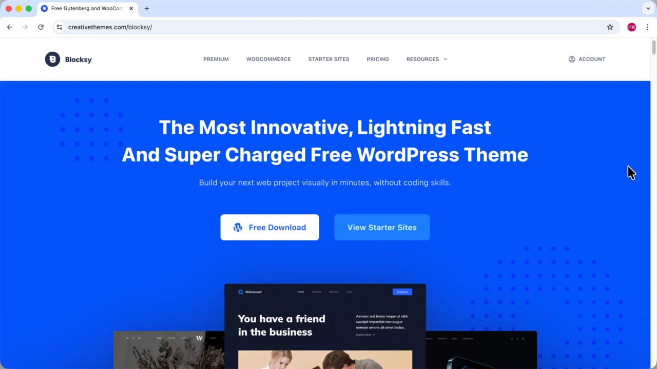 推薦主題 Blocksy 介紹