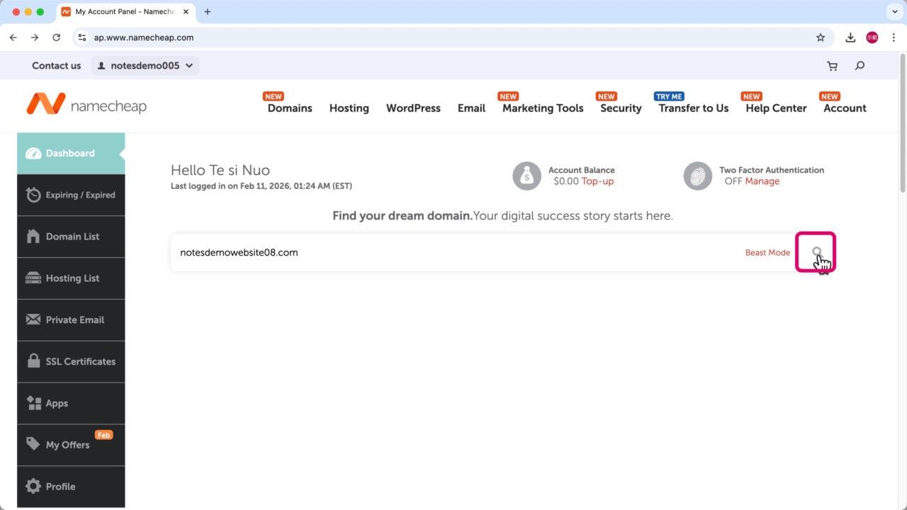 放大鏡確認是否已註冊