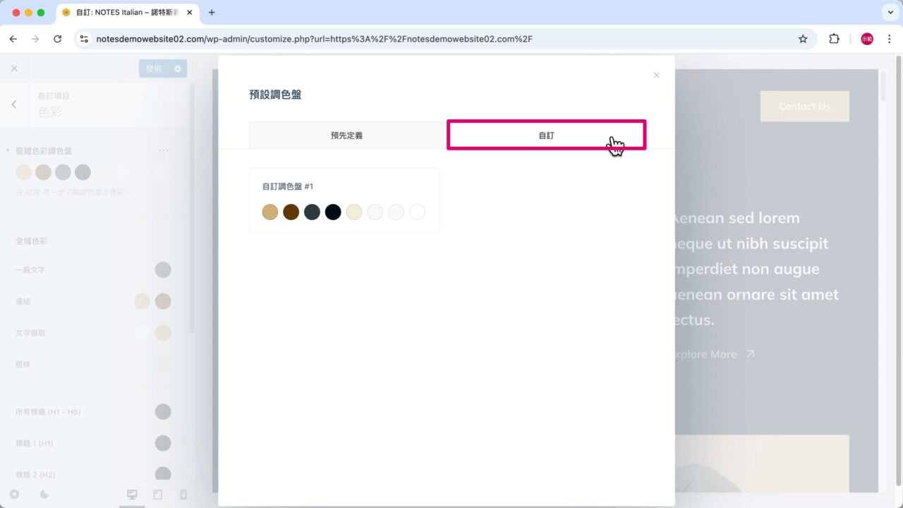 自訂色彩調色盤直接套用配色 圖片 2